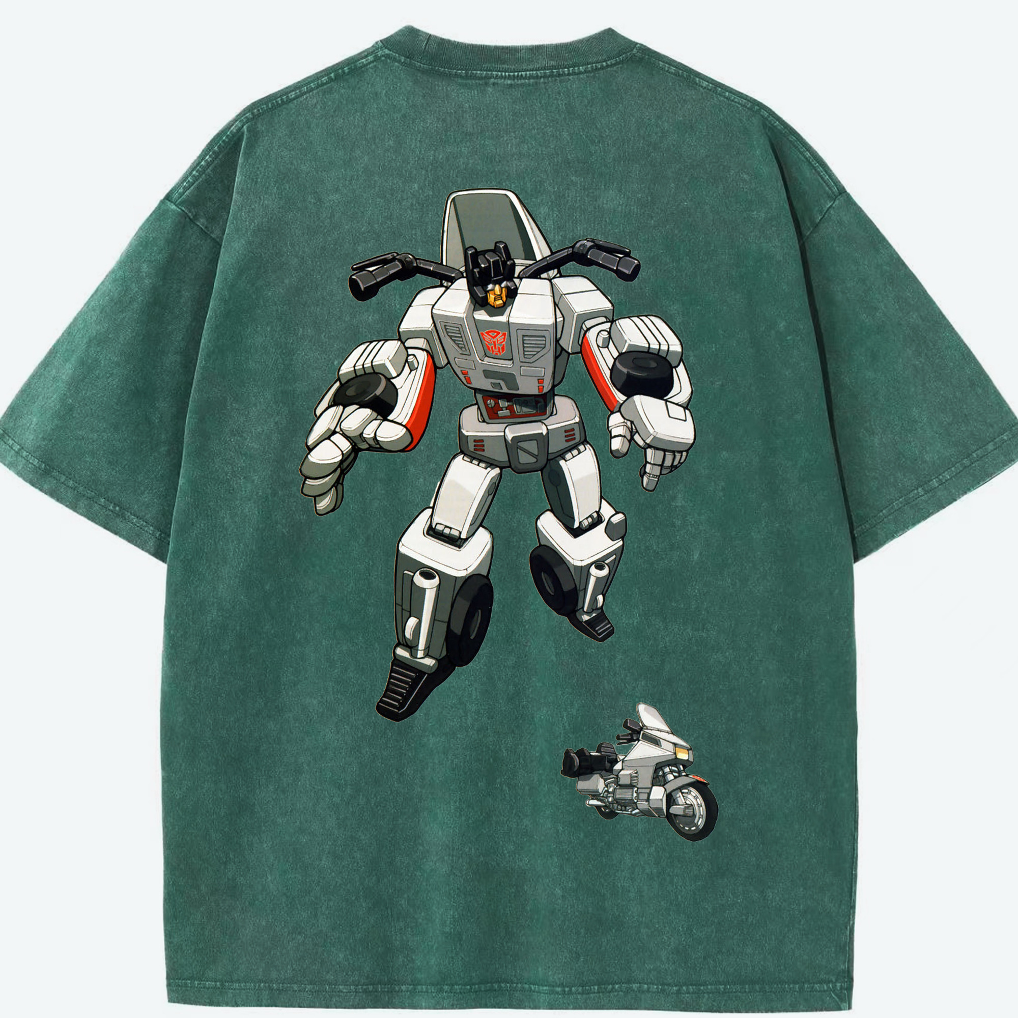 （画像用）  綿100% ヴィンテージ風 半袖Tシャツ（背面プリント）